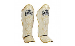 Защита голени Top King Shinguards "Super Snake" TKSGSS02 White(Gold) - XL