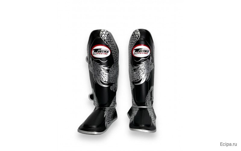Защита голени Twins Special FSGL10-49 black silver - XL