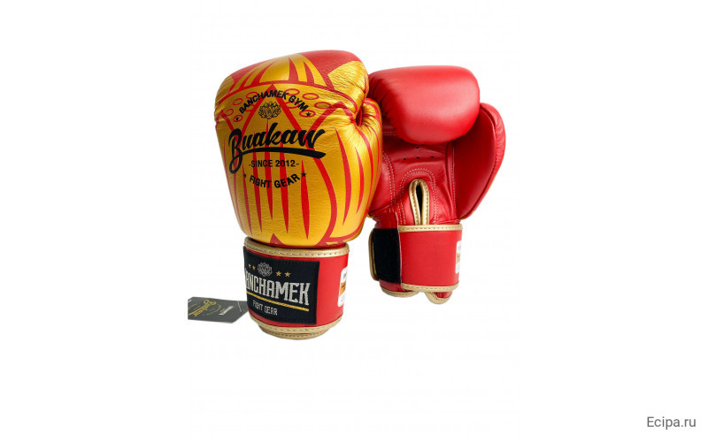 Премиальные боксерские перчатки Banchamek Gym BGL-GL3 red 14 oz