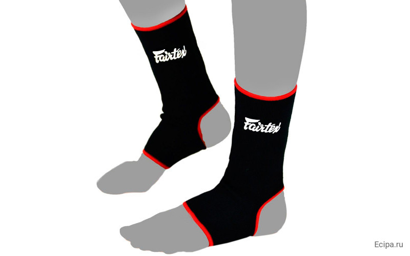 Голеностопы Fairtex AS1 black-red